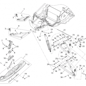 Подвеска передняя и лыжа для S10300100