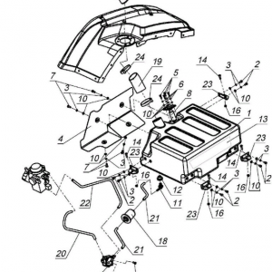 Система очистки воздуха и топливная система (квадроцикл РМ 650-2)