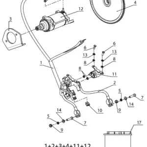 СИСТЕМА ЭЛЕКТРОЗАПУСКА (СТАРТЕР 515176784)