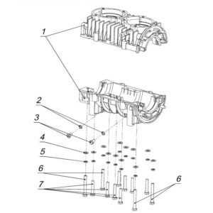 КАРТЕР ДВИГАТЕЛЯ 110500110 С БОЛТАМИ