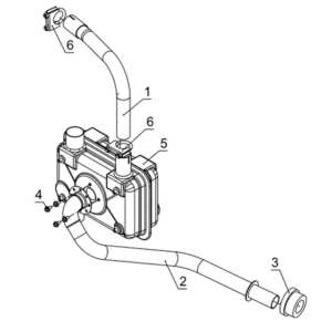 СИСТЕМА ВЫПУСКА ДВИГАТЕЛЯ KOHLER CH 740-3201