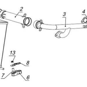 СИСТЕМА ВЫПУСКА ДЛЯ ДВИГАТЕЛЯ ROBIN SUBARU